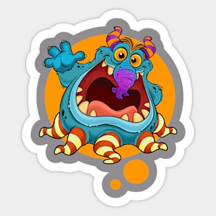 cute funny monster Sticker